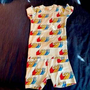 Hanna Andersson short sleeved “Love” pajama set.